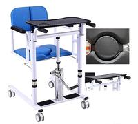 SXSCARKX Patient Lift Chair Portable Transfer Wheelchair Adjustable Self-service Machine with 180° Split Seat and Toilet Transport for Home Use