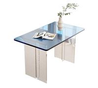 SXSCARKX Sofa, Acrylic Coffee Table，Creative Leisure Table/Small Desk，No Need To Install Computer Desk，for hotel House Decorative(C,60x30x30cm)