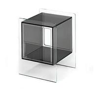 SXSCARKX Sofa, Transparent Acrylic Coffee Table，Creative BedSXSCARKX/Leisure Table，for Hotel Model House Decorative(B,40x40x50cm)