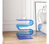 SXSCARKX Sofa, Transparent Acrylic Coffee Table,Creative BedSXSCARKX/Leisure Table,Magazine Book Storage Rack,for Hotel House Decorative(E)