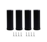 SXSHEYS Adjustable Metal Table Legs 4 Pack Heavy Duty Sofa Feet for Dining Rooms Waterproof Non Slip Support Thickened Furniture (Black 35cm/14in)