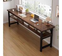 SXSHEYS Computer desk,Modern Simple,2-Tier Study Work Table with Storage Shelves,Laptop Desk Writing for Bedroom,Home Office,Small Spaces,A,100cm