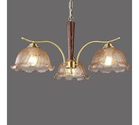 SXSHEYS Designer Space Elements Living Room Pendant Lighting Fixture With Glass Globe Shade Fixture, Mid-Century Lighting, Includes Two Extension Rods (20+30 Cm)