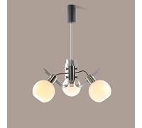 SXSHEYS Designer Space Elements Living Room Pendant Lighting Fixtures Mid-Century Height Adjustable With Open Glass Globe Shade Kitchen Island Suitable For Bedroom (20+30 C