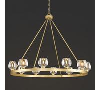 SXSHEYS Modern Chandelier, 20-Lights 2 Tiers Gold Rectangular XL Chandelier 132 for Dining Room, 52'' Luxury K9 Raindrop Crystal Chandeliers, Adjustable Kitchen Island Living Room