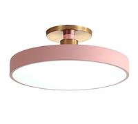 SXSHEYS Modern Semi Flush Mount Ceiling Lights, Blue Lamp For Closets, Brightness Adjustable LED Fixture Close To Lights Bedroom Kitchen Living Lighting