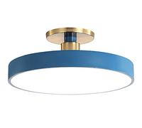 SXSHEYS Modern Semi Flush Mount Ceiling Lights, Blue Lamp For Closets, Brightness Adjustable LED Fixture Close To Lights Bedroom Kitchen Living Lighting