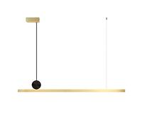 SXSHEYS Postmodern Chandelier Ceiling Lamp 46" Linear Pendant Light Geometric Kitchen Island Lighting Fixture, Dining Room Breakfast Bar Strip Hanging Chandeliers 3 Color Mode