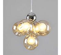 SXSKPP Modern creative chandelier 5 Lights Duplex Staircase Bubble Balls Restaurant Long Creative Pendant Light Modern Minimalist LED For Living Room Nordic Art Personality Ceiling (Colo