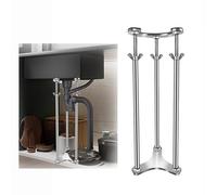 SXSLTSA Adjustable Support Legs - Sturdy Stainless Steel Undermount Brackets for Secure Kitchen and Bathroom Installation