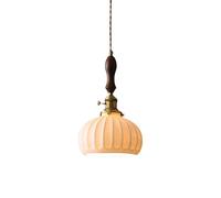SXSLTSA Italian Vintage Pendant Lights,Dome Ceramics Hanging Lamps,White Lampshade Ceiling Light,Rope Adjustable Lantern Lighting,Living Room,Bed Room,Kitchen Island Made in China
