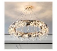 SXSLTSA Modern Luxury Butterfly Crystal Led Pendant Lights Lustre Bedroom Living Room Decor Hanging Light Fixture Indoor Lighting Lamp