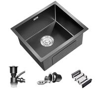 SXSLTSA Multi-Size Siphon RV Mini Water Pool Small Apartment Kitchen Bar Stainless Steel Dishwashing Basin(38X30X21.5cm)