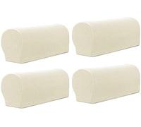 Sxspace Arm Rest Covers Sofa Set of 4 Stretch Armchair Couch Non-Slip Furniture Protector Slipcovers for Chair Sofa Couches Recliner (Ivory White)