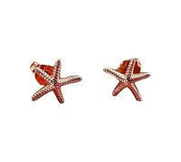 SXSWCH 14K Gold Plated Hypoallergenic Starfish Stud Earrings for Women - Lightweight Tragus & Dainty Gold/Silver/Rose Gold Jewelry, Unique Gift for Mother’s Day, Valentine’s Day & Daily Wear