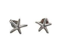 SXSWCH 14K Gold Plated Hypoallergenic Starfish Stud Earrings for Women - Lightweight Tragus & Dainty Gold/Silver/Rose Gold Jewelry, Unique Gift for Mother’s Day, Valentine’s Day & Daily Wear