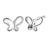 SXSWCH 925 Sterling Silver Butterfly Earrings Zircon Earrings Fine Jewelry For Woman Girl Gift