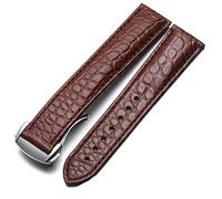 SXSWCH Crocodile Leather Watch Strap Men And Women Style For Omega Seahorse Deville 18mm 19mm 20mm Original Watch Band