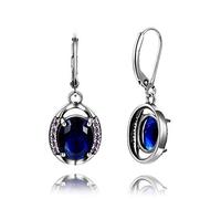 SXSWCH Fashion Natural Aquamarine Drop Earrings Jewelry Earrings Top Real Solid Silver 925 Jewelry 4.38g Party Birthday Gift
