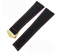 SXSWCH for Carrera AQUARACER 20mm 22mm Watch Bracelets Canvas Nylon Leather Watch Strap Fold Buckle Black Watch Band (Color : Black Blue Rose, Size : 22mm)