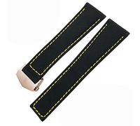 SXSWCH for Carrera AQUARACER 20mm 22mm Watch Bracelets Canvas Nylon Leather Watch Strap Fold Buckle Black Watch Band (Color : Black Blue Rose, Size : 22mm)