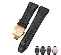 SXSWCH For Franck Muller Watch Band 28mm Cowhide Silicone Watch Strap Nylon Rubber Folding Buckle Watch Bands For Men Bracelet