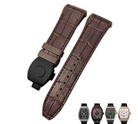 SXSWCH For Franck Muller Watch Band 28mm Cowhide Silicone Watch Strap Nylon Rubber Folding Buckle Watch Bands For Men Bracelet