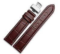 SXSWCH Genuine leather watchband With Butterfly Clasp Bands Croco Bracelet for men straps 12 13 14 15 16 17 18 19 20 21 22 23 24 mm