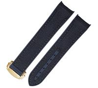 SXSWCH Silicone Nylon Rubber Watch Strap for Omega Seahorse 300 Quarter Orange Ocean Universe 600 Black Grey 20mm 22mm Watch Band (Color : Purple Green, Size : 22mm)