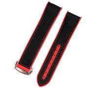 SXSWCH Watch Bracelet For Omega 300 SEAMASTER 600 PLANET OCEAN Folding Buckle Silicone Nylon Strap Watch Accessories Watch Band Chain