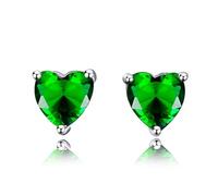 SXSWCH Women's Stud Earrings Real 925 Sterling Silver Jewelry Earrings With Stones Wedding Party Birthday Gifts For Girl