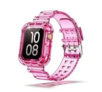 SXTDDSP Compatible with Apple Watch Bands 38mm 40mm 41mm 42mm 44mm 45mm, Clear Sport Band for iWatch Series 9/8/7/6/5/4/3/2/1/SE
