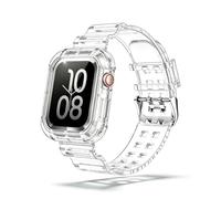 SXTDDSP Compatible with Apple Watch Bands 38mm 40mm 41mm 42mm 44mm 45mm, Clear Sport Band for iWatch Series 9/8/7/6/5/4/3/2/1/SE