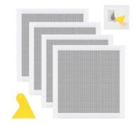 SXTDKMJ 4 Pack Wall Repair Patch, Self Adhesive Plasterboard Repair Kit Wall Patches for Holes Broken Walls Repairing Ceiling Filler