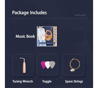 SXTYYH 16/19 Strings Lyre Harp, Cherry Body Musical Instrument Portable Lap Harp for Adult Professional Beginner Music Lovers Gift(19-note-boxed log color)