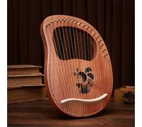 SXTYYH 19 Strings Lyre Harp Mahogany Body Beginner Lap Harp Portable Musical Instrument for Music Lovers, Adult, Kids Harp(19-tone apricot leaf A)