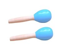 SXTYYH 2 Pcs Wooden Maracas for Kids Adults Professiona Salsa Rhythm Musical Instrument Noisemaker African Hand Rattles for Carnivals, Mexican Fiesta(Blue)