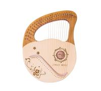 SXTYYH 21,24 String Lyre Harp Musical Instrument Portable Beginner Lap Harp with Picks, Tuning Wrench, Spare String, Carrying Bag and Cleaning Cloth(24-string A)