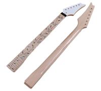 SXTYYH 6 Strings 24 Frets Electric Guitar Neck Double Rocker Carved Original Color Glossy Maple Diy Professional Replacement Baritone Guitar Neck Music Instrument Accessories