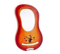 SXTYYH 7,10 Metal Strings Lyre Harp Mahogany Lap Harp with Picks, Tuning Wrench, Cleaning Cloth for Beginner Adult Kids(10 noter B)