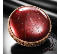 SXTYYH Alloy Steel Tongue Drum 12 Note 13 Inches Handpan Drum Set Percussion Instrument with Bag, Mallets for Concert, Meditation, Yoga (A)