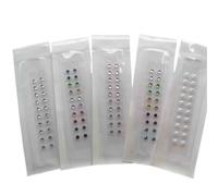 SXTYYH Calm Pops Ear Seeds Acupuncture Kit Easy-to-Use Crystal Pearl Acupuncture Ear Seeds for Weight Loss, Detox, Ear Seeding Kit for Beginners Relief Facial Tools(100pcs/K)