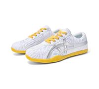 SXTYYH Kung Fu Shoes for Outdoor Tai Chi, Light Jogging, Chinese Traditional Martial Arts Shoes with Non-Slip Sole Practice and All-Day Grounding Comfort(White,3UK)