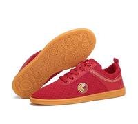 SXTYYH Kung Fu Tai Chi Shoes Lightweight Netcloth Breathable Sports Martial Arts Shoes for Training, Qi Gong and Wing Chun(Red,5.5 UK)