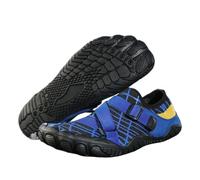 SXTYYH Lightweight Barefoot Shoes Women and Men Flexible Tai Chi Kung Fu Shoes for Martial Arts Training Grounding, Comfortable for All Day Wear(Blue,4.5 UK)