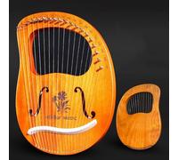 SXTYYH Lyre Harp 16, 19 Strings Beginner Portable Lap Harp Set for Adult Kids Beginner Musical Instrument with Tunning Wrench(19 Speaker Piano Begonia)