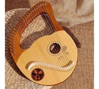 SXTYYH Lyre Harp 16,21,24 Strings Portable Lap Harp Musical Instrument Mahogany Body Metal String for Adult Kids Beginner Harp Classical Style(24-string Phantom Butterfly)