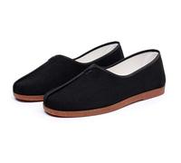 SXTYYH Martial Arts Old Beijing Round Mouth Cloth Shoes Leisure Tai Chi Kung Fu Shoes for Training & Casual Wear(8.5 UK) Black