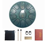 SXTYYH Rain Drum Steel Tongue Drum 11 Note 6 Inches for Adults Kids Beginner Percussion Instrument with Carry Bag, Mallets Music Book and Finger Paddles Hand Pan(J)