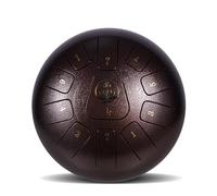 SXTYYH Steel Tongue Drum 6,10,12,14 Inch Chakra Drum for Rain with Accessories for Adults Kid Beginner Meditation, Yoga, Hand Pan Instrument(10 inches,Bronze)